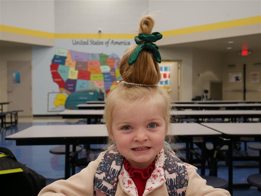 Students enjoying holiday activities